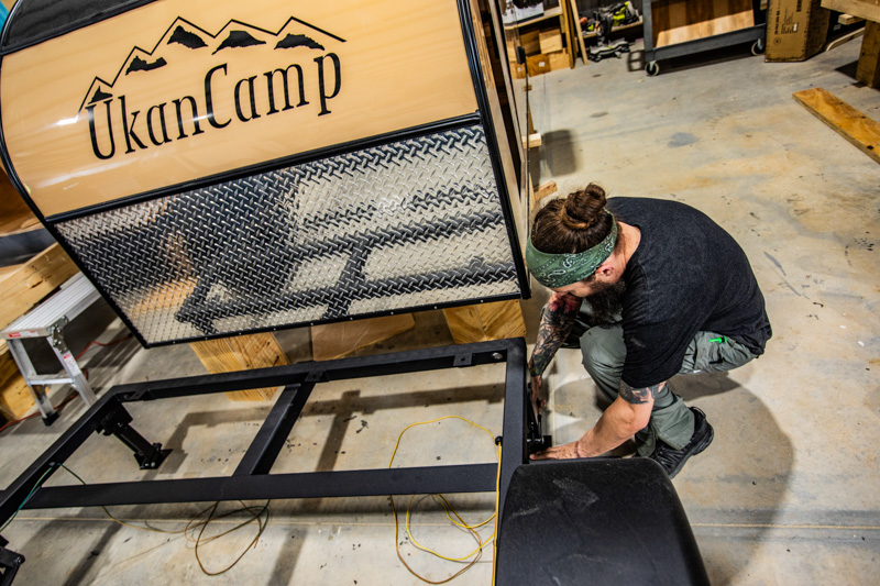 Aluminum Exterior | UkanCamp Teardrop Camper Build